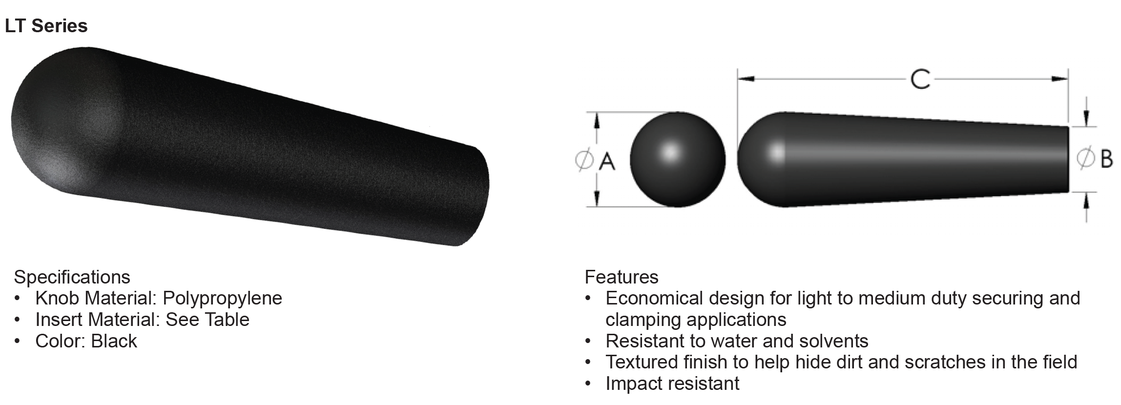 Innovative Components Plastic Clamp Knobs